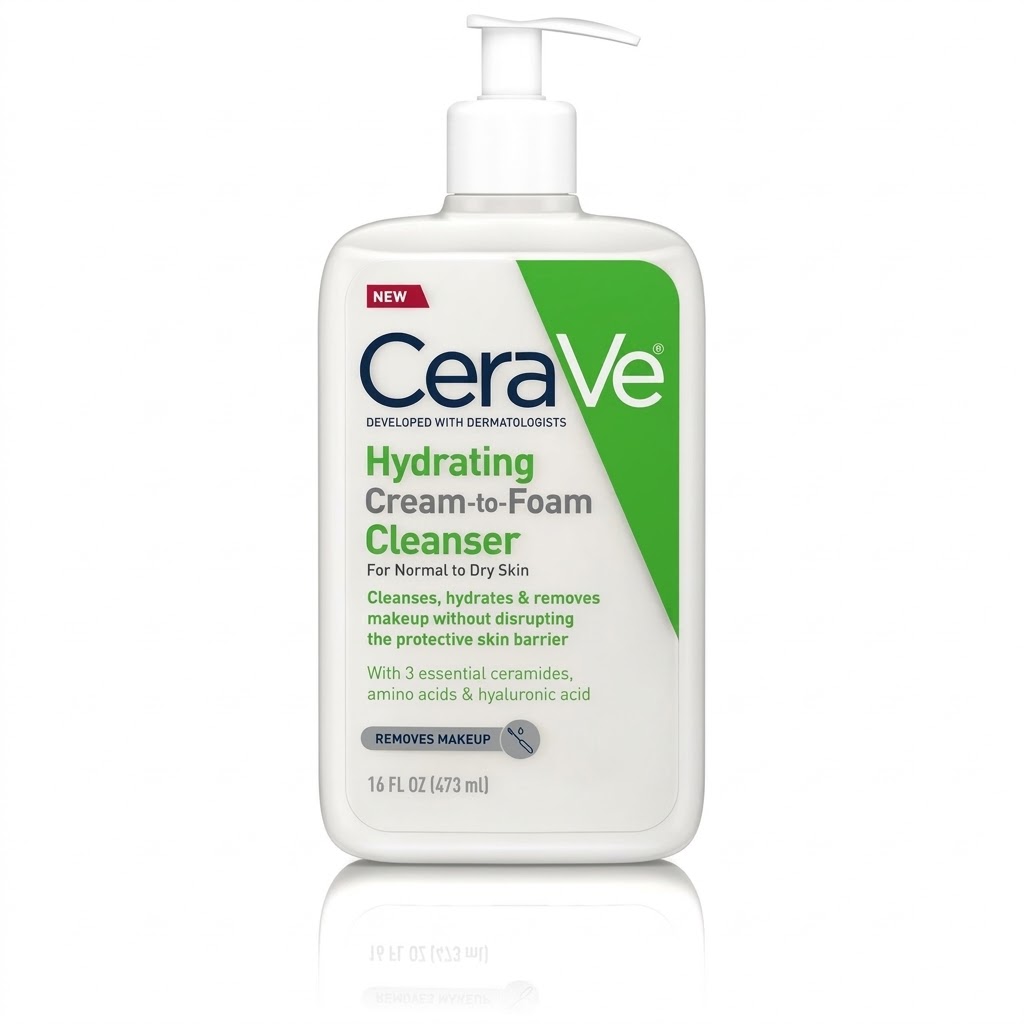 CERAVE (HYDRATING CREAM-to-FOAM CLEANSER)16FL.OZ 473mL
