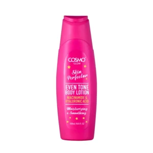 COSMO GLOW WHITE SKIN PERFECTOR WHITENING  BODY LOTION (NIACINAMIDE+HYALURONIC ACID)   500ML