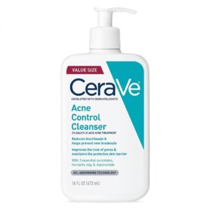 CERAVE ACNE CONTROL CLEANSER OIL ABSORBING TECHNOLOGY ( VALUE SIZE )16fl.oz 473mL