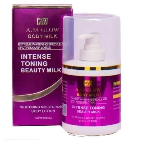 a.m glow intense toning whitenning beauty milk ( 300ml )