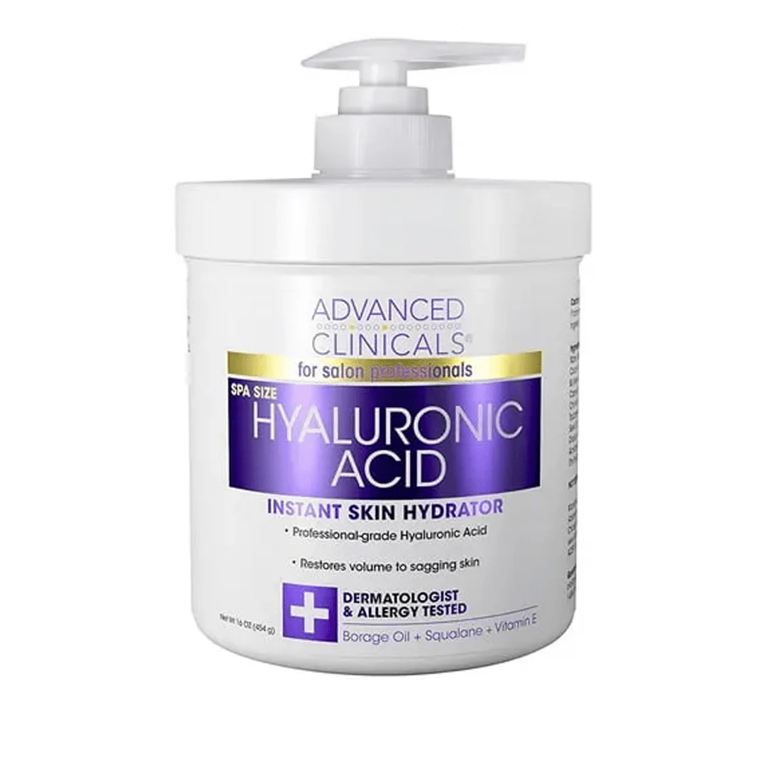 advanced clinicals hyaluronic acid instant skin hydrator 454ml