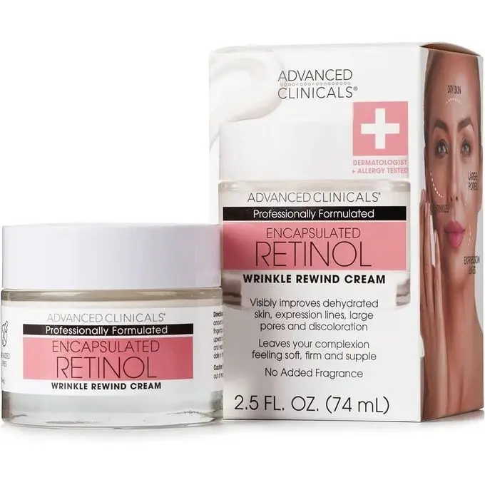 advanced clinicals retinol rapid wrinkle rewind cream 59ml