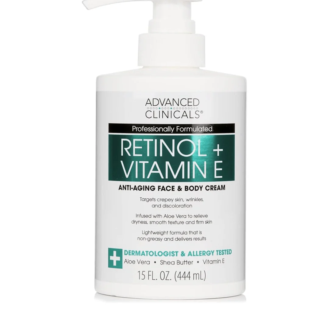 advanced clinicals retinol+vitamin e cream 444ml