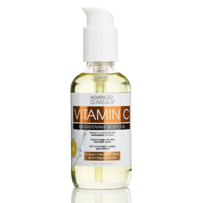 advanced clinicals vitamin c brightening body oil