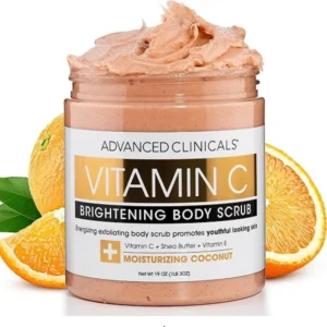 advanced clinicals vitamin c brightening body scrub 19oz