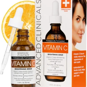 advanced clinicals vitamin c serum 52ml brightening & anti aging face serum