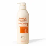 advanced korean skin bright & moisture body lotion (white) 500ml