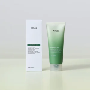anua heartleaf queretinol pore deep cleansing foam 150ml