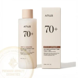 anua rice 70 + ceramide ( glow milky toner ) 250ml