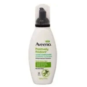 aveeno positive radiant clear complexion foaming cleanser (sulfate free) 177ml
