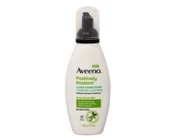 aveeno positive radiant clear complexion foaming cleanser (sulfate free) 177ml