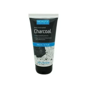 beauty formulas charcoal facial scrub 150ml