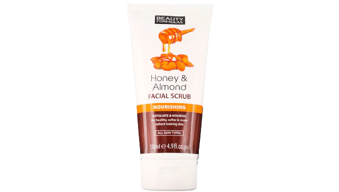 beauty formulas honey & almond facial scrub 150ml
