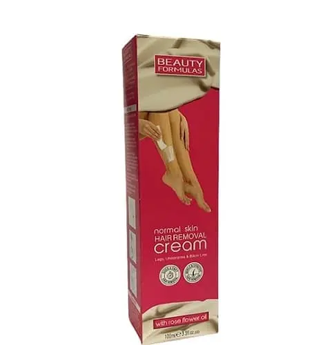 beauty formulas normal skin hair removal cream with rose flower oil