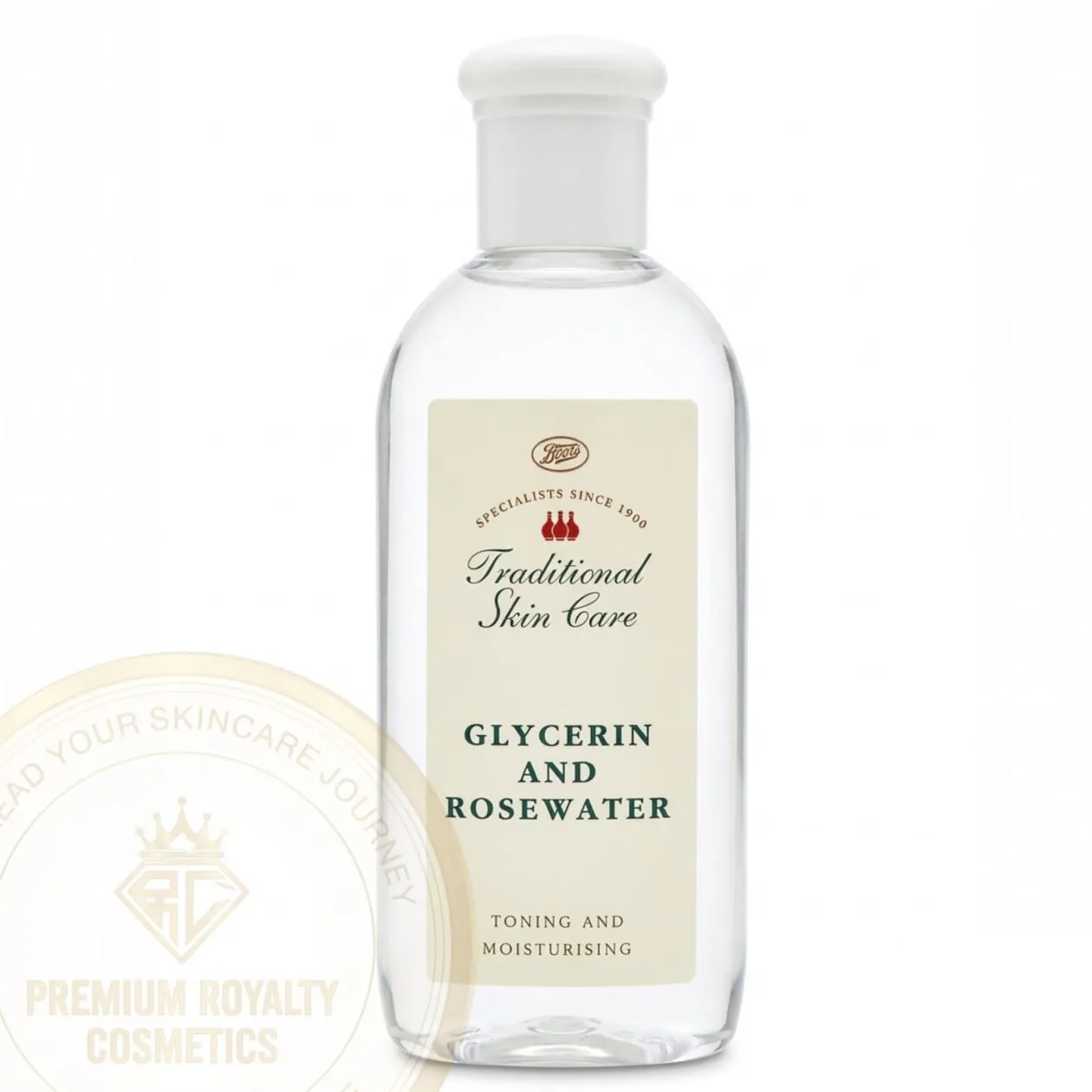 boots traditional skin care ( glycerin & rose water ) toning & moisturising 200ml