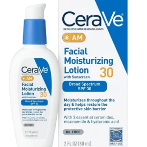 cerave ( am ) [ facial moisturizing lotion ] with sunscreen | broad spectrum spf 30 | oil free ( 60ml )