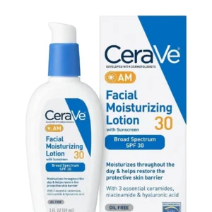 cerave ( am ) [ facial moisturizing lotion ] with sunscreen | broad spectrum spf 30 | oil free ( 89ml )