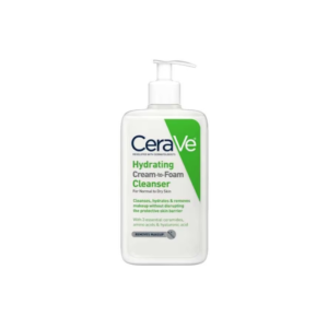 cerave hydrating (cream to foam cleanser) for normal to dry skin 12fl.oz 355ml