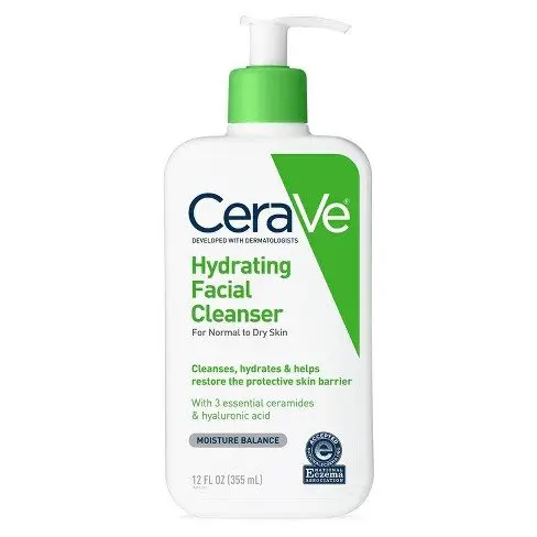 cerave hydrating facial cleanser for normal to dry skin for normal to dry skin 12fl.oz 355ml