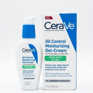 cerave [ oil control moisturizing gel cream ] for combination to oily skin rebalances oily skin | oil absorbing technology ( 60ml )