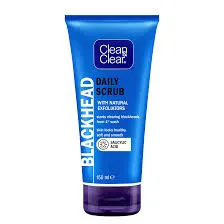 clean & clear blackhead salicylic acid daily scrub with natural exfoliator 150ml