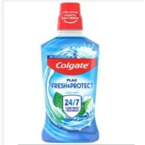 colgate plax fresh & protect cool mint mouthwash 250ml