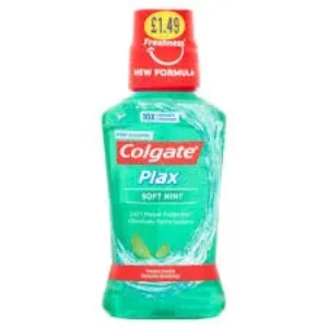 colgate plax fresh & protect soft mint mouthwash 250ml