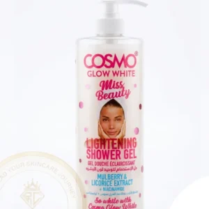 cosmo glow white [ miss beauty lightening shower gel ] mulberry & licorice extract + niacinamide ( 1000ml )
