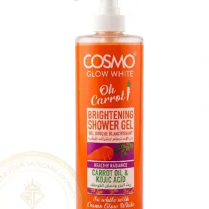 cosmo glow white [ oh carrot brightening shower gel ] healthy radiance | carrot oil & kojic acid ( 1000ml )