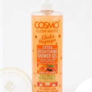 cosmo glow [ gluta papaya ] extra brightening shower gel | glutathione & papaya extract ( 1000ml )