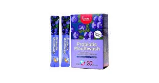 disaar probiotic mouth wash blueberry flavor (20pcs) 10ml