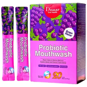disaar probiotic mouth wash grape flavor (20pcs) 10ml