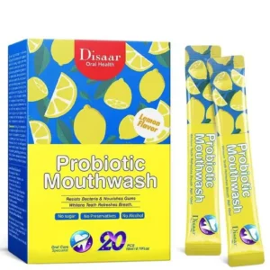 disaar probiotic mouth wash lemon flavor (20pcs) 10ml