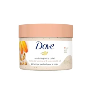 dove colloidal oatmeal & calendula oil exfoliating body polish 298g