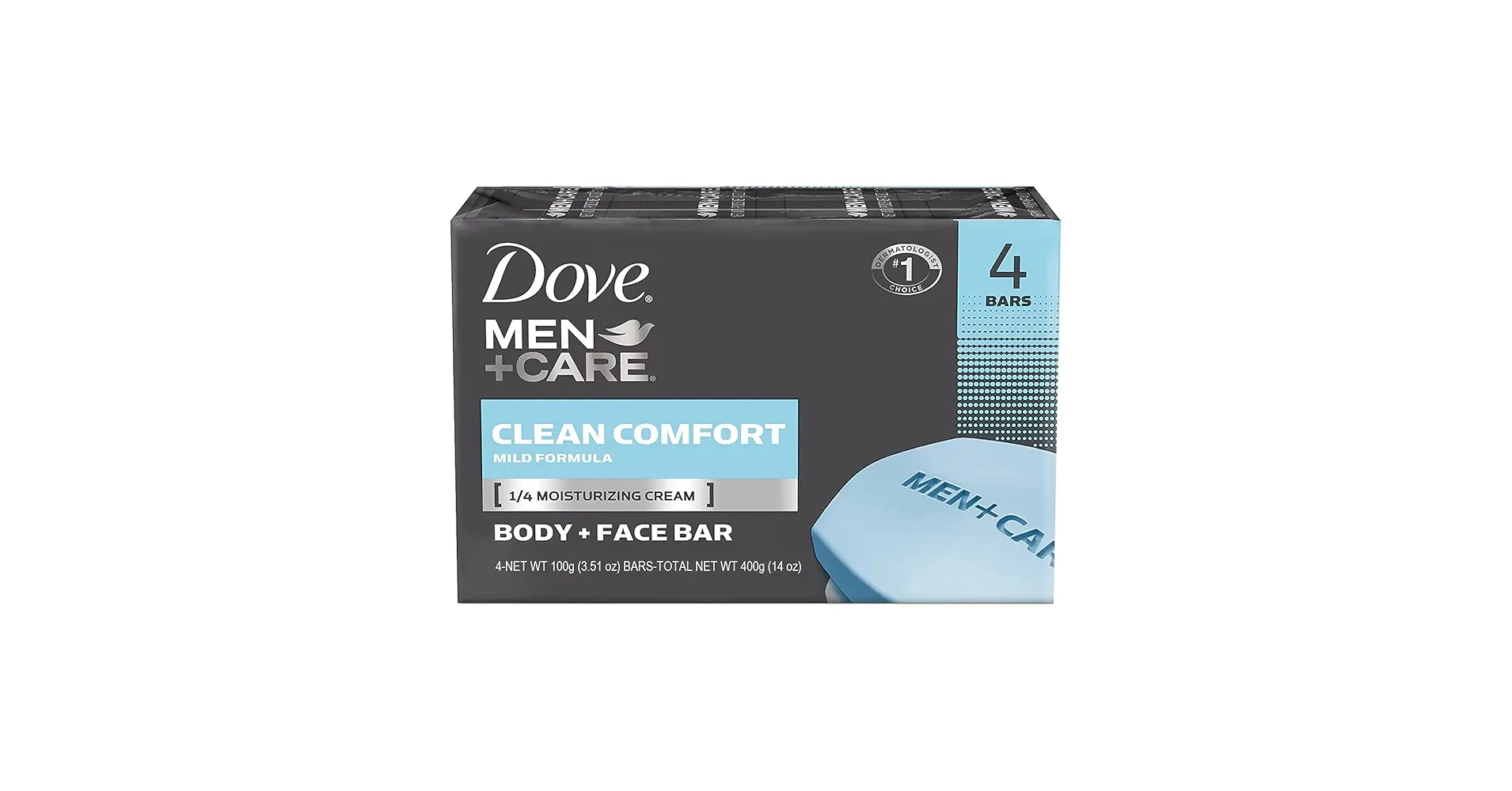 dove men +care clean comfort bar soap(4in1) 400g