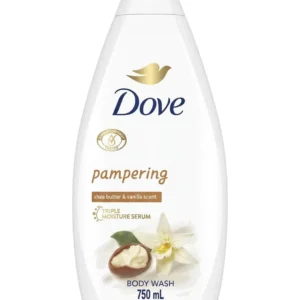 dove pampering shea butter & warm vanilla body wash 750ml