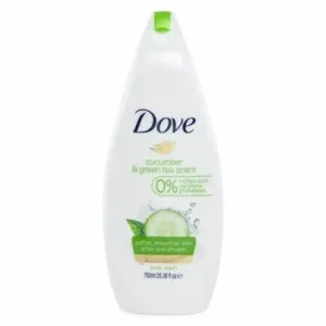 dove refreshing cucumber & green tea scent body wash 750ml