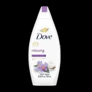 dove relaxing (jasmine & coconut milk) body wash 750ml