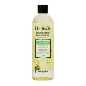 dr teal's ( glow + hydrate ceramide & avocado body oil ) 260ml