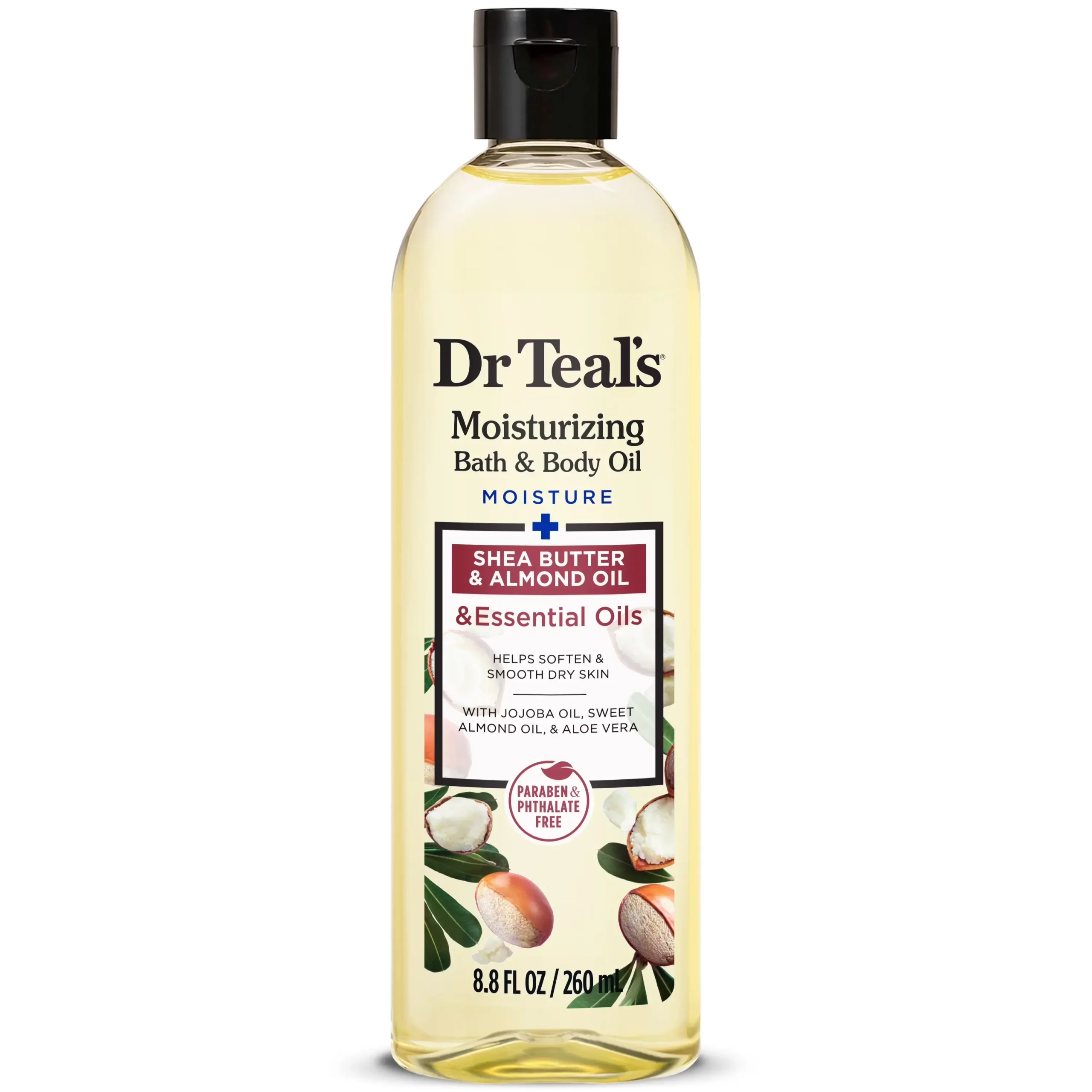 dr teal's ( shea & almond moisturizing body oil ) 260ml