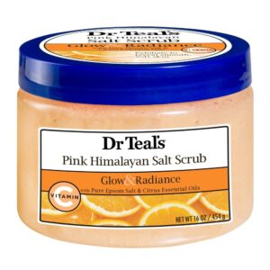 dr teal's glow & radiance salt scrub 454g
