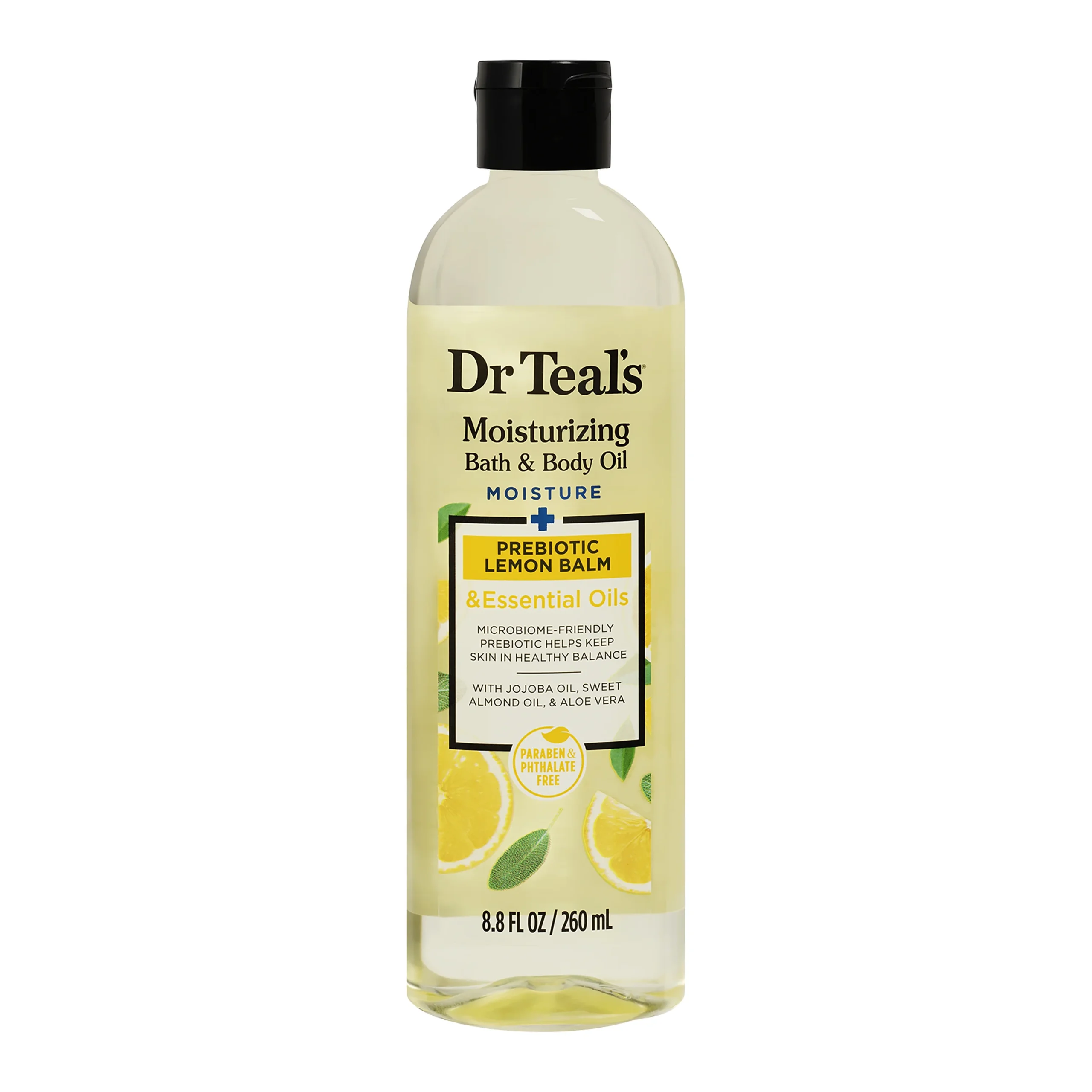 dr teal's prebiotic lemon balm oil 260ml