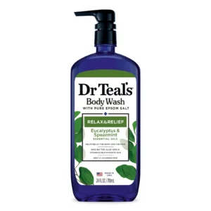 dr teal's body wash relax and relief with eucalyptus spearmint 710ml