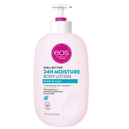 eos shea butter 24h moisture body lotion (fresh + cozy) 473ml