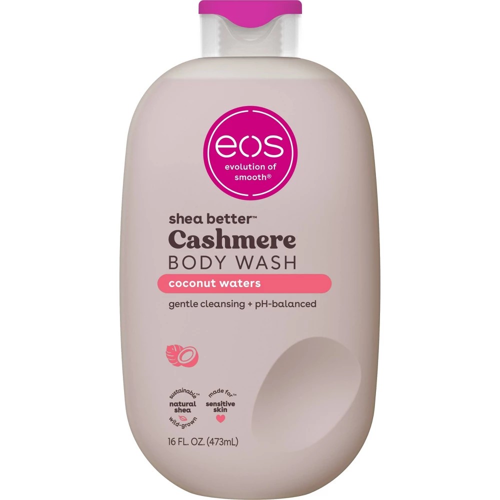 eos shea butter cashmere body wash(coconut waters) 16fl.oz 473ml