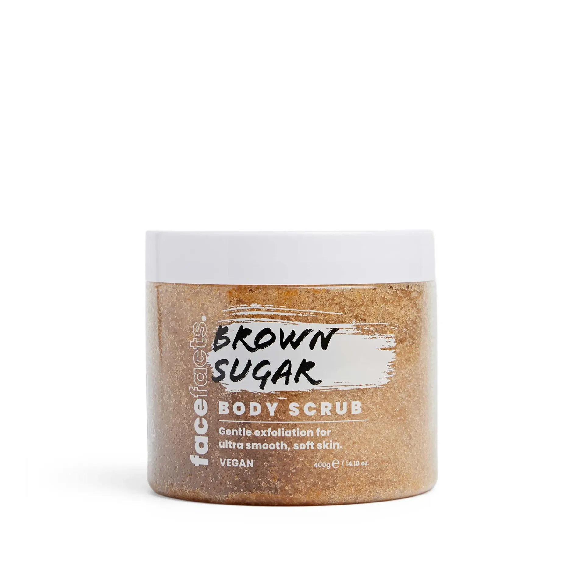 facefacts brown sugar body scrub vegan 400g