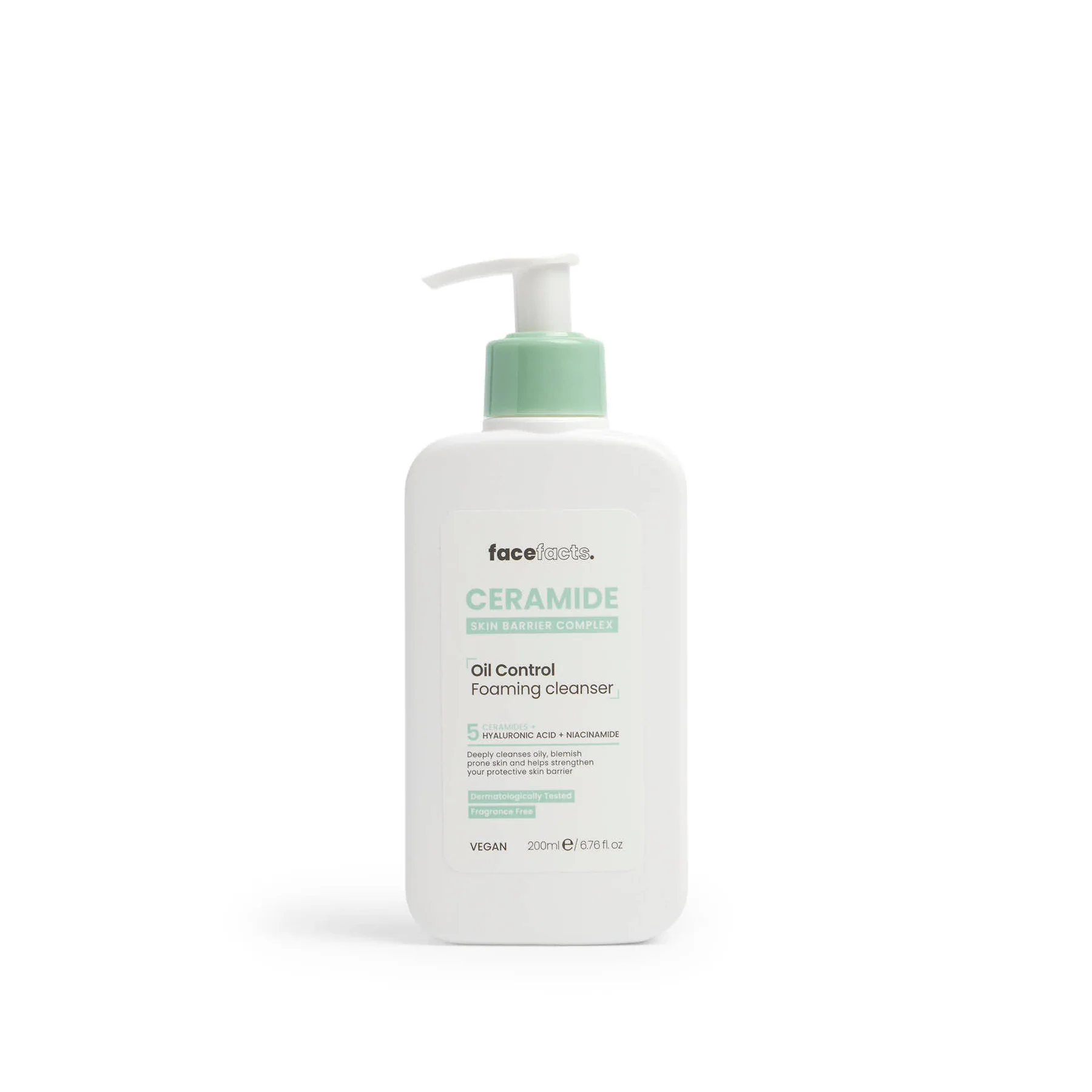 facefacts ceramide ( oil control foaming cleanser ) 200ml