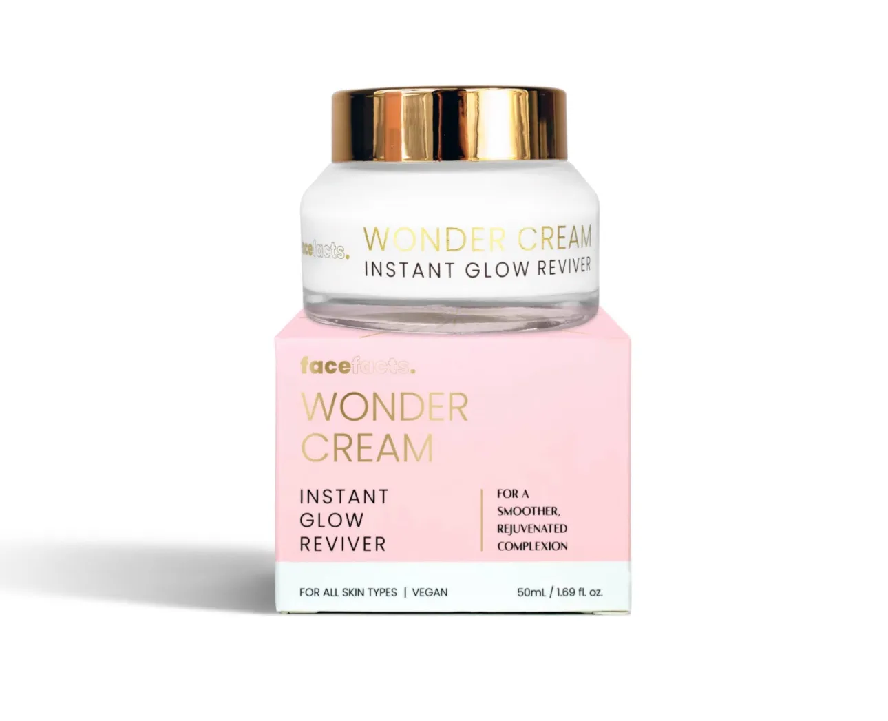 facefacts wonder cream instant glow reviver face cream( fragrance pink pack ) 50ml 1.69fl.oz