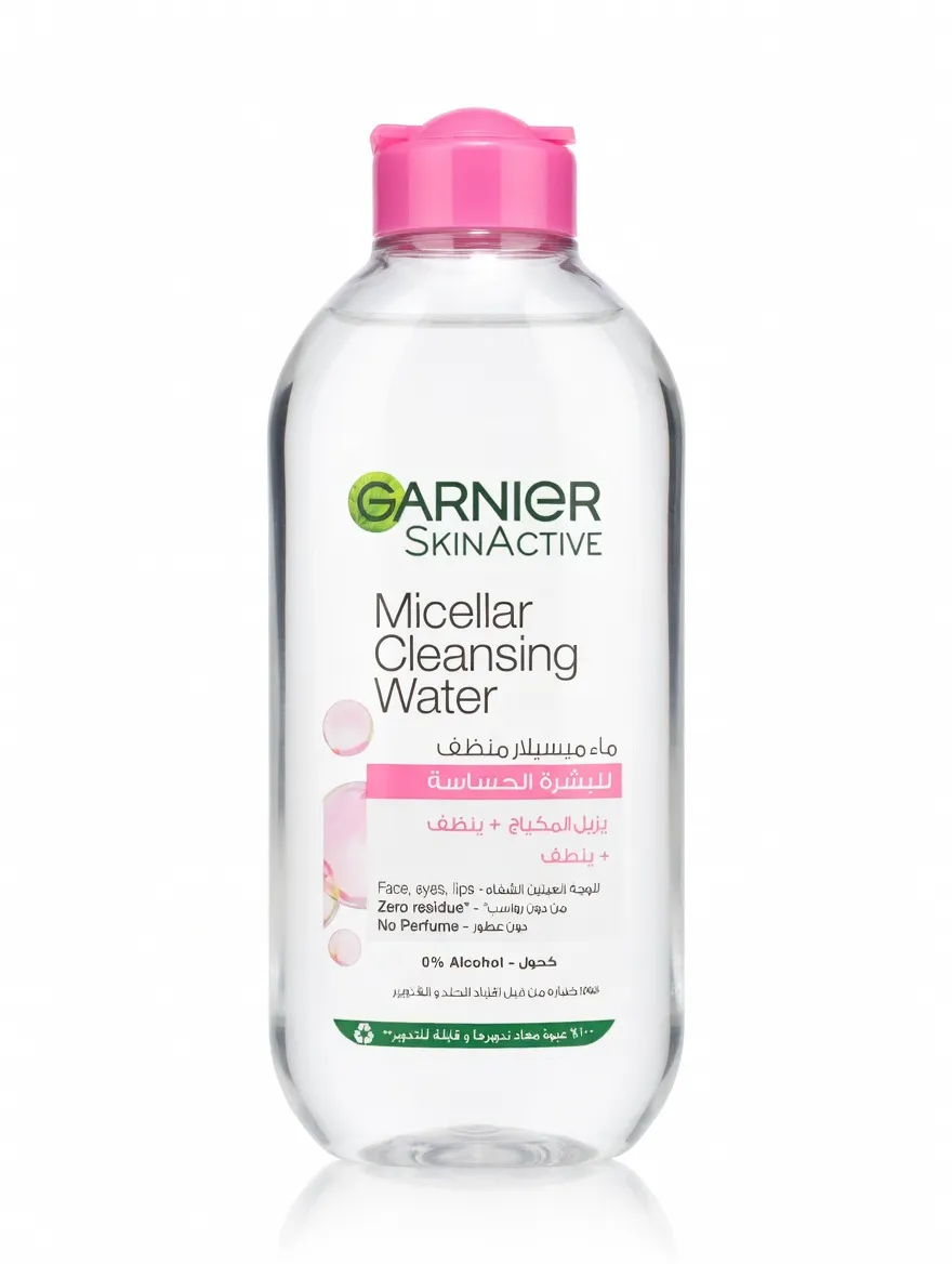 garnier skin active ( rose micellar cleansing water pink ) 400ml