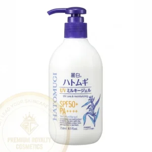 hatomugi sunscreen (uv) care & moisturizing spf50+ pa+++ 250ml